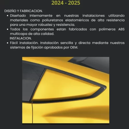 Tomas De Aire Ventanas Laterales Airdesign Mustang 2024 2025 - Image 3