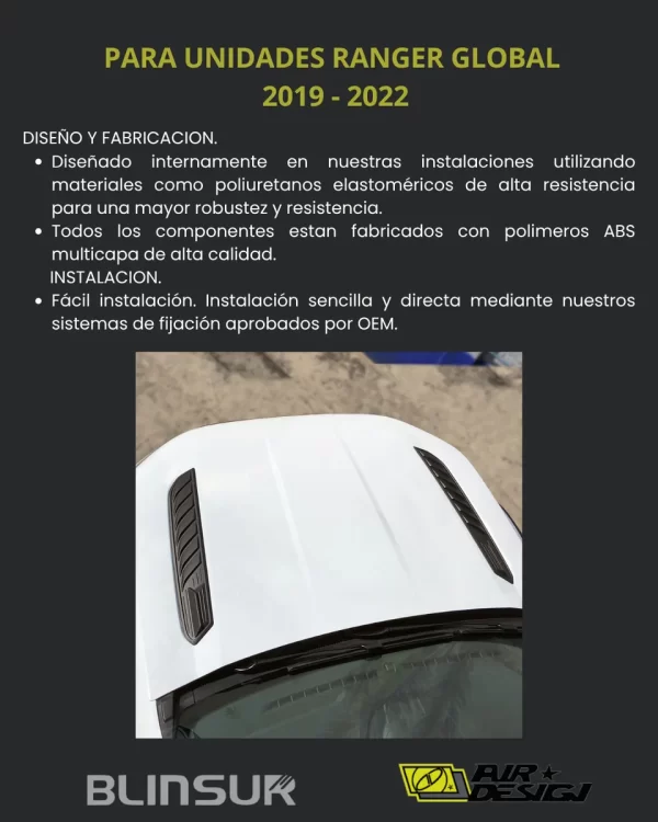 Ventilacion Para Cofre Airdesign Ranger Global 2019-2022