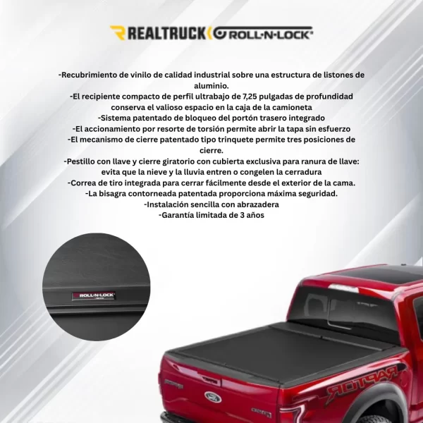 Cubre Batea Vw Amarok 2010-2023 5.0  Roll N Lock