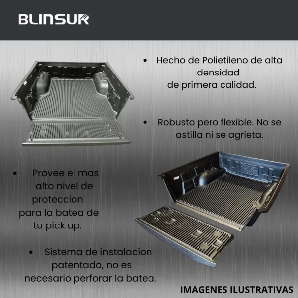 Rugged Liner Para Nissan Frontier 6 Cil 2005-2015 Doble Cab