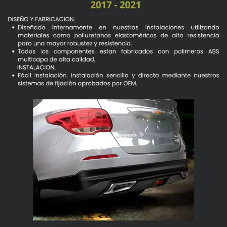 Spoiler Trasero Con Difusor Air Design  Cavalier  2017-2021 - Image 3