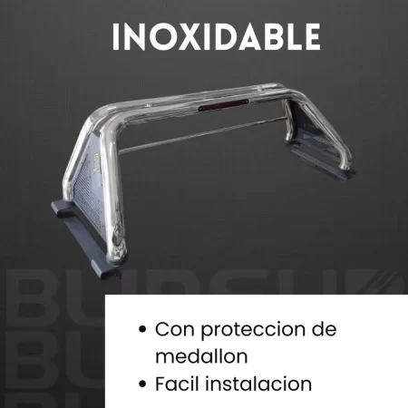 Roll Bar Bronx Acero Inox Stop Para Toyota Tacoma 2015-2023 - Image 3
