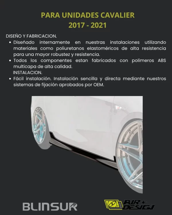 Juego De Faldones Laterales Air Design Cavalier 2017 2021