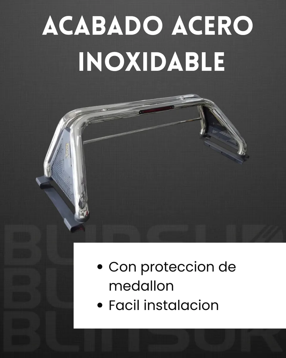 Roll Bar Bronx Acero Inox Stop Para Ford Ranger 2012 -2022 - Image 3