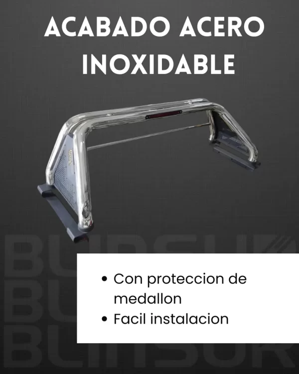 Roll Bar Bronx Acero Inox Stop Para Toyota Tacoma 2015 -2023