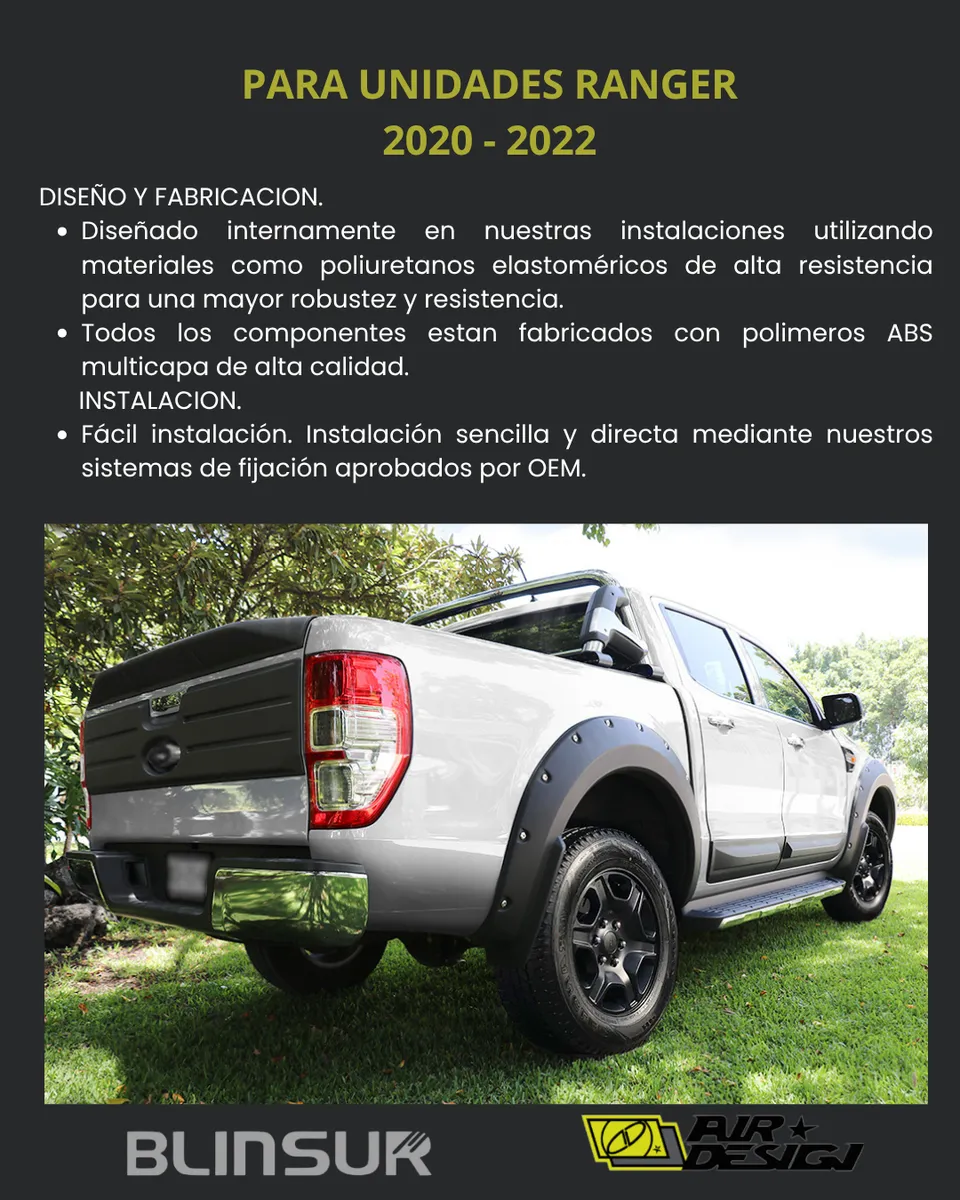 Kit Completo Off Road Ranger 2020 - 2022 Air Design - Image 3