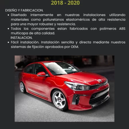Juego De Cortinas De Aire Air Design  Kia Rio 2018 - 2020 - Image 3