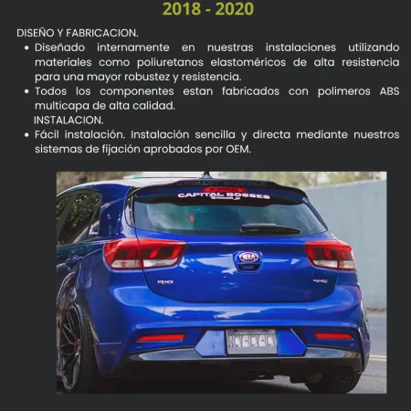 Body Kit Tipo Street Air Design Kia Rio Hatchback 2018-2020 - Image 3