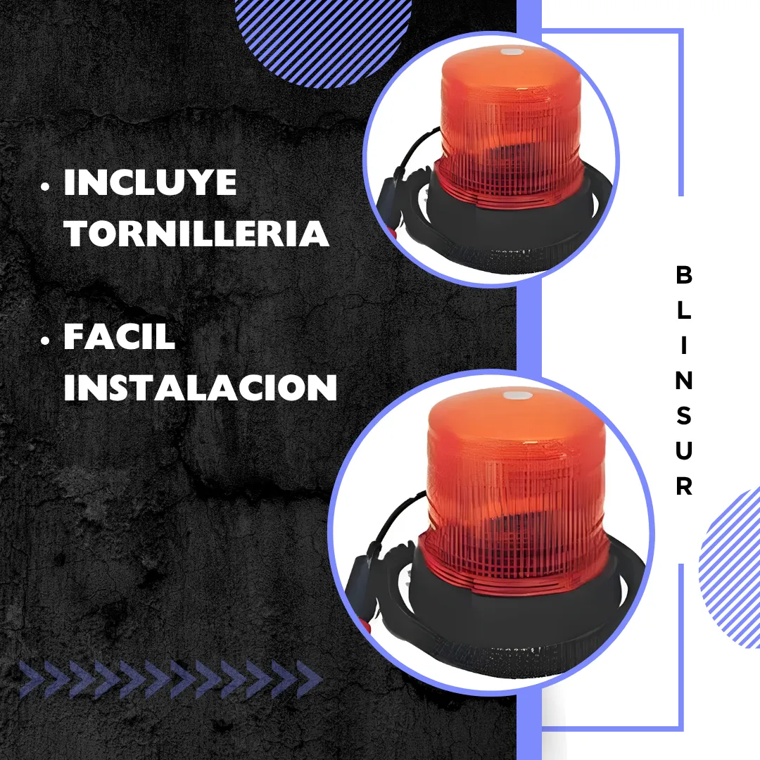 Torreta De Estrobo C/iman Amarilla Pza - Image 3