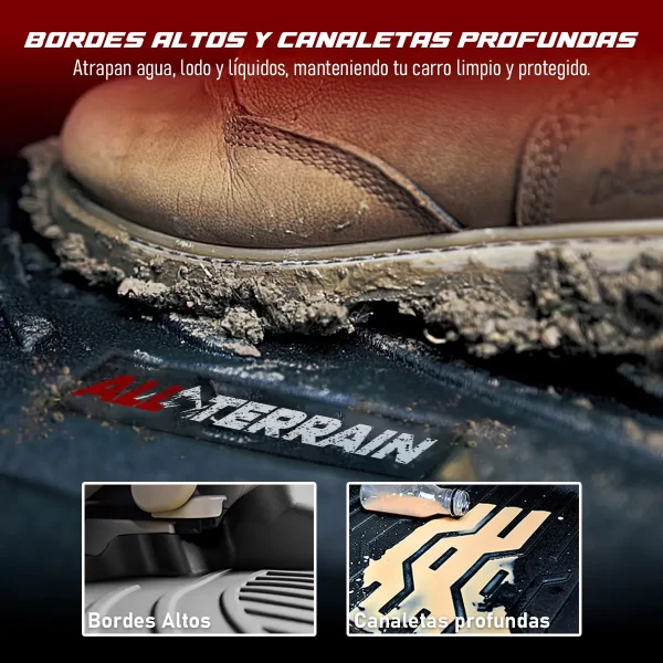 Juego De Tapetes All Terrain Para Mitsubishi L200 2016 2024