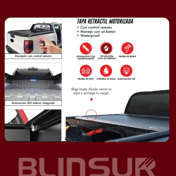 Tapa Cubre Batea Electrica Para Landtrek Doble C 2018 - 2024