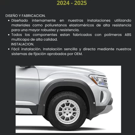 Juego De Cantoneras Lisas Volkswagen Atlas Pa2 2024 2025 - Image 3