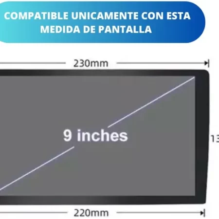 Frente Para Autoestereo 9 Pulgadas Mirage 2015-2022 Negro - Image 3