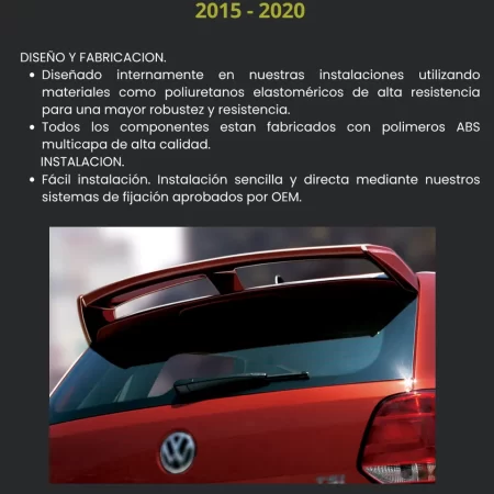 Alerón De Techo Volkswagen Polo 2015 - 2020 - Image 3
