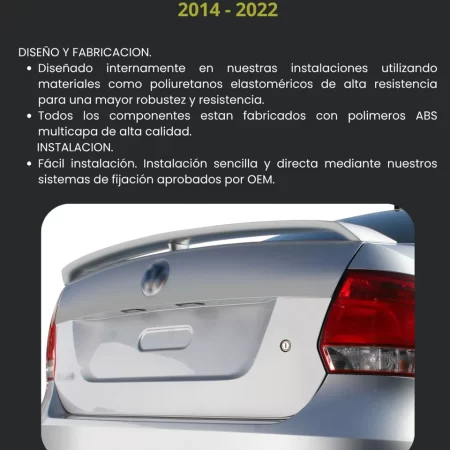 Alerón Volado Air Design Volkswagen Vento 2014 - 2022 - Image 3