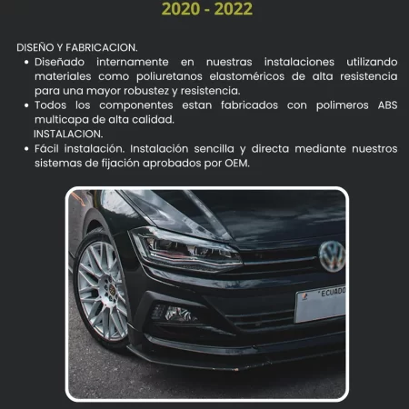 Body Kit Con Alerón De Alto Perfil Vw Virtus 2020 - 2022 - Image 3