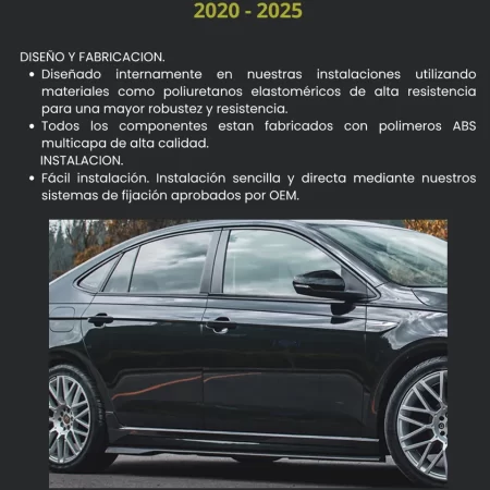 Faldones Laterales Estribos Airdesign Vw Virtus 2020 2025 - Image 3