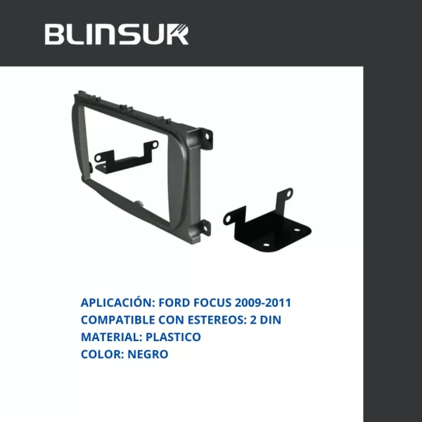 Base Frente Adaptador Estereo Ford Focus 2009 Al 2011