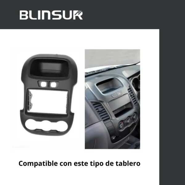 Base Frente Adaptador Estereo Ford Ranger 2014 2018