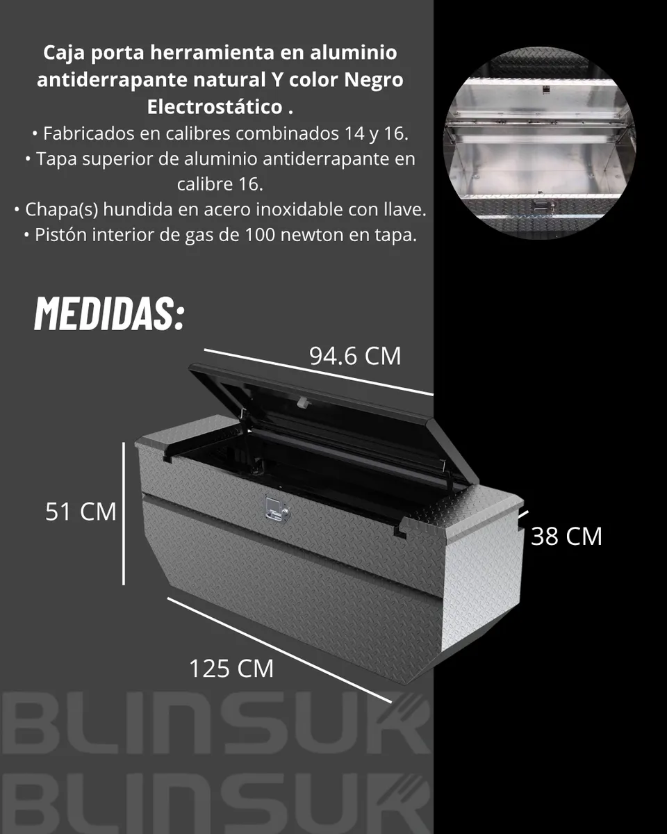 Caja Herrmientas Tornado 2010-2024 C/laterales Fijos Cab/s - Image 3