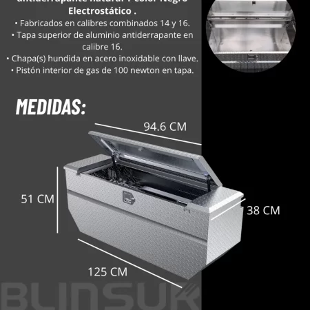 Caja Herrmientas Tornado 2010 - 2024 C/laterales Fijos Cab/s - Image 3