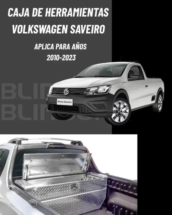 Caja Herrmientas Saveiro 2010 - 2024 C/laterales Fijos Cab/s