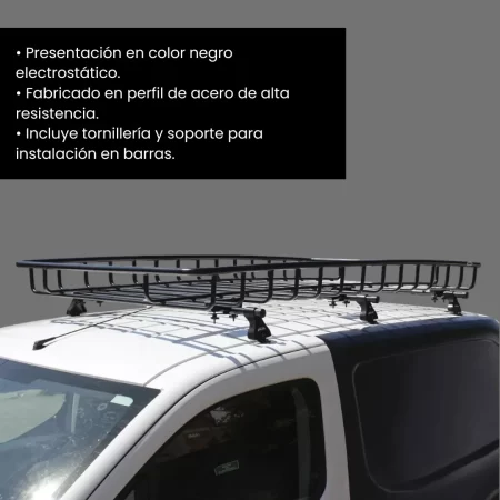 Canastilla Porta-equipaje Tubular Trainer Van 120 X 200 Cm - Image 3