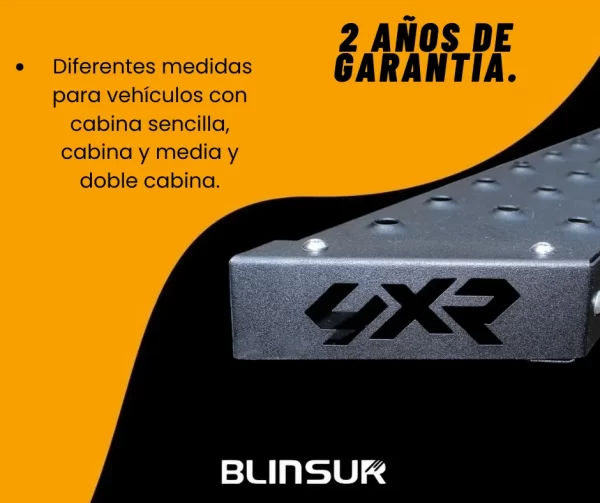 Estribos Bronx 4xr Para Dodge Ram 2009-2023 Cabina Sencilla