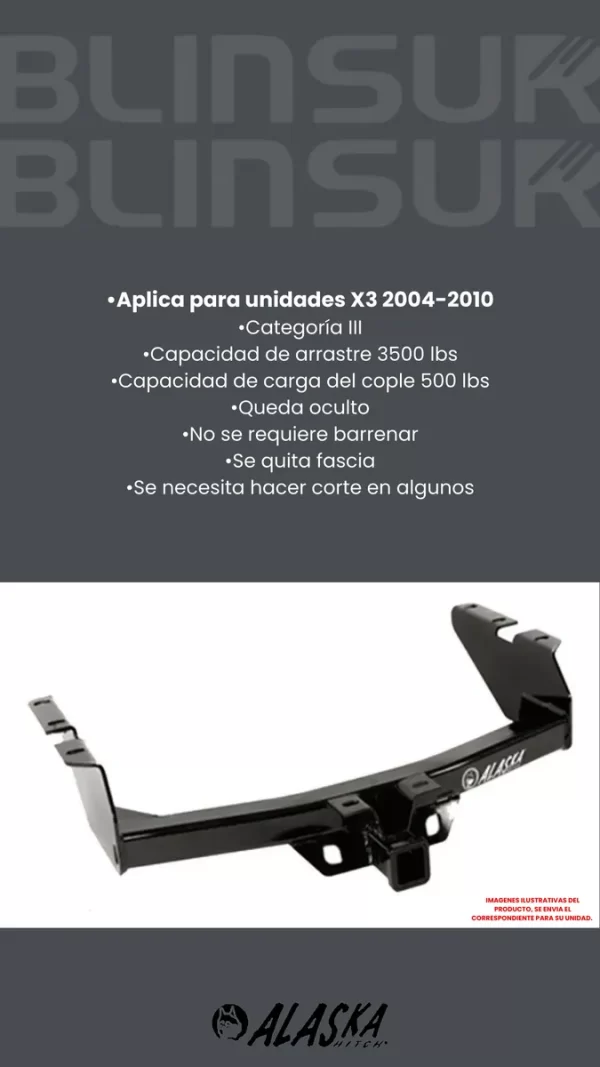 Tiron Jalon Arrastre Remolque Bmw X3 2004-2010 De Calidad