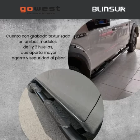 Estribos Widesider Ford F150 Lobo 2015 - 2020 Cab Sen Pin - Image 3