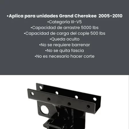 Tirón De Enganche Jeep Grand Cherokee 2005-2010 Alaska - Image 3