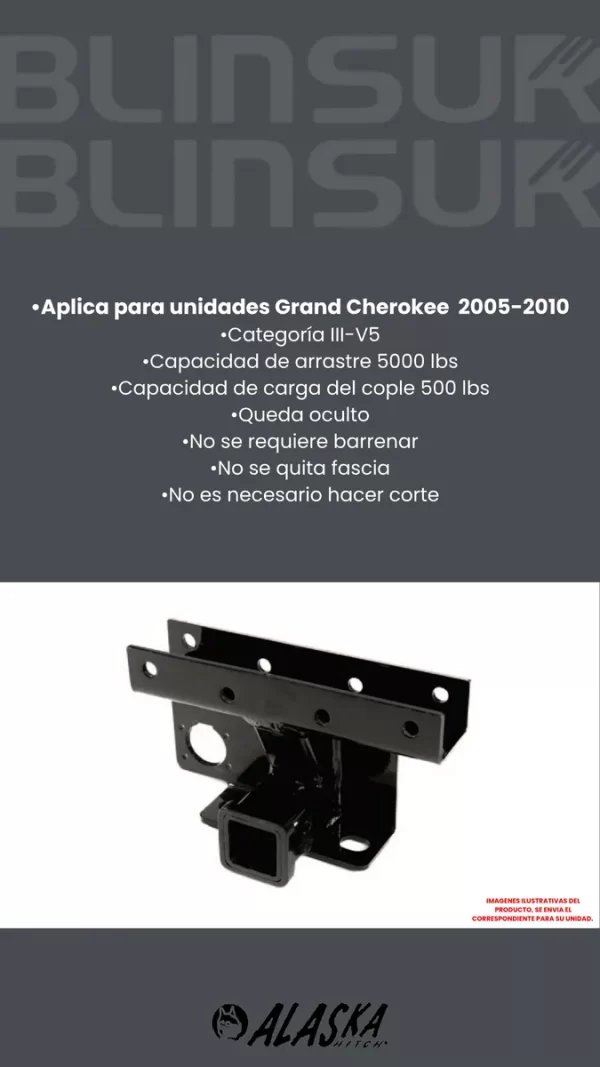 Tirón De Enganche Jeep Grand Cherokee 2005-2010 Alaska