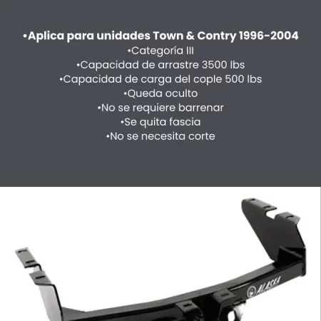 Tirón De Enganche Chrysler Town Country 1996-2004 Negro - Image 3