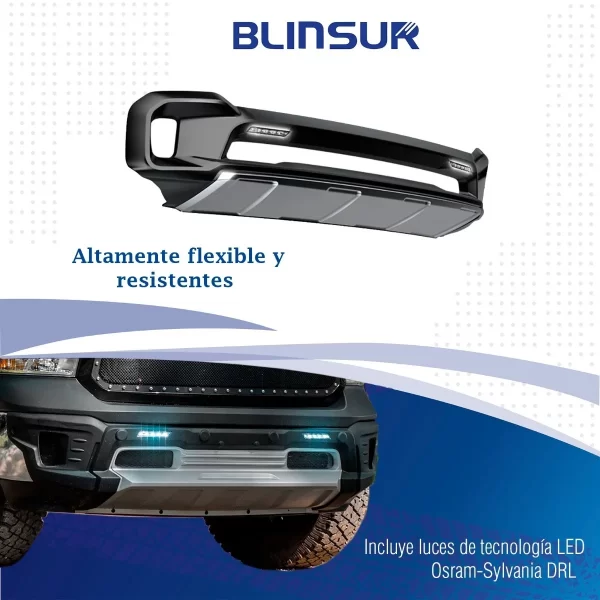 Bumper Delantero Con Led Airdesign Dodge Ram 1500 13-18 Slt