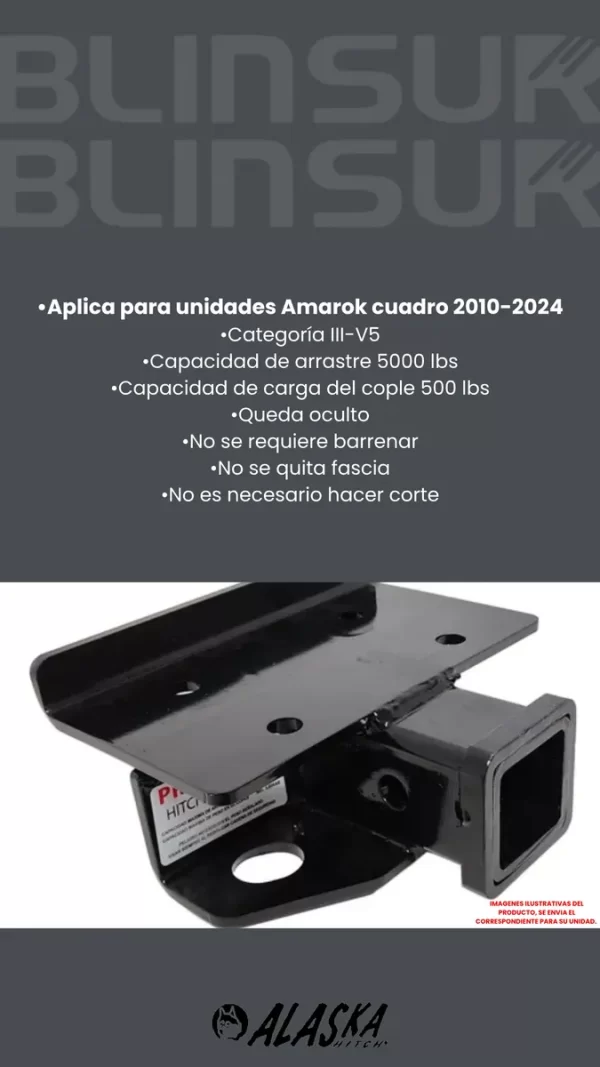 Tirón De Enganche Volkswagen Amarok  Cuadro 2010-2020