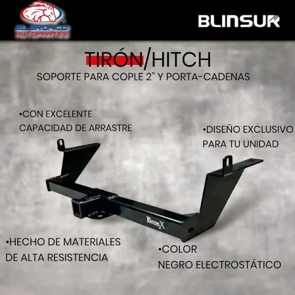Tiron Bronx Hitch 6000 Lbs Hilux 2008-2015 Negro