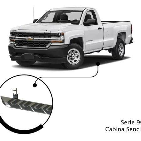 Estribo Serie 900 Cabina Sencilla Silverado 2014-2018 Cromo - Image 3