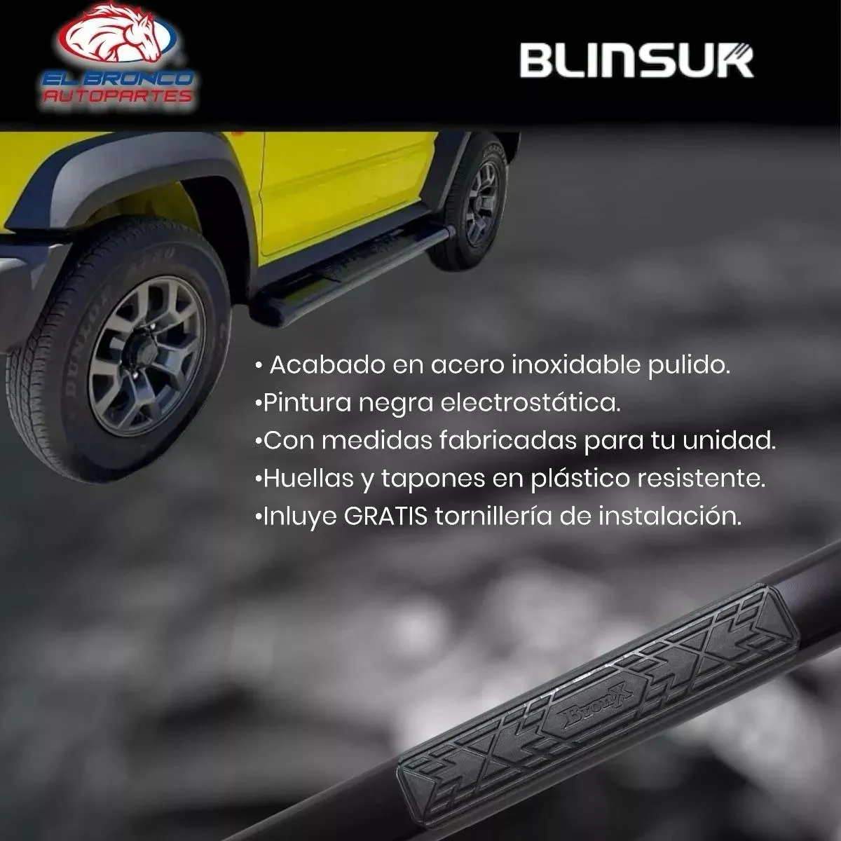 Estribos Bronx Dodge Ram  2002-2008 Doble Cabina Cromo - Image 3