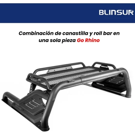 Roll Bar Cargo C/ Canastilla Ford Ranger 2016 2022 Go Rhino - Image 3
