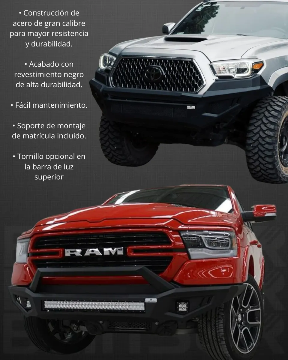Defensa Delantera Toyota Tacoma 2016-2019 Mastodon Tusk Frz - Image 3