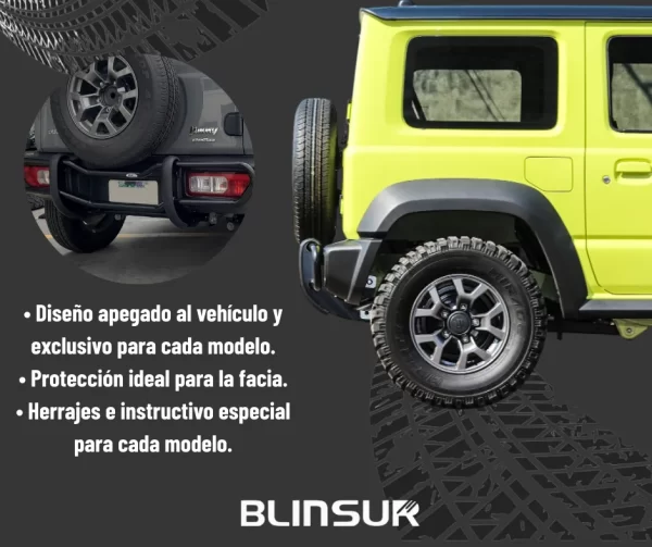 Burrera Bumper Trasero Suzuki Jimny 2023-2024 Defensa Bronx