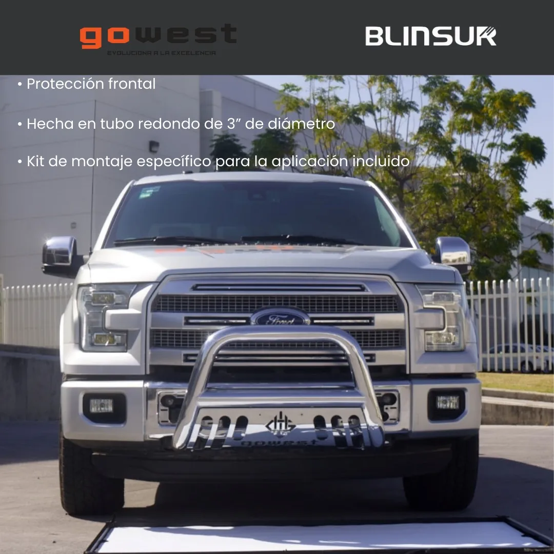 Burrera Protector Bar Toyota Hilux 2016-2019 Inox - Image 3