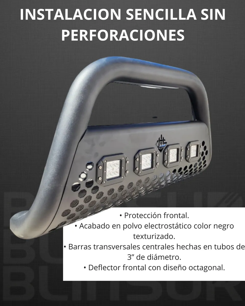 Combo Burrera Ultra Bar Toyota Tacoma 2016 - 2022 + 4 Faros - Image 3