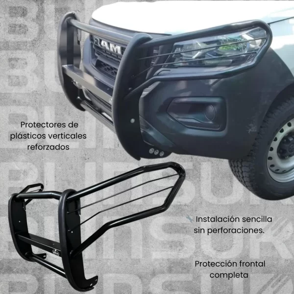 Burrera Cubre Faros Compatible Con Ram 1200 2025 Color Negro
