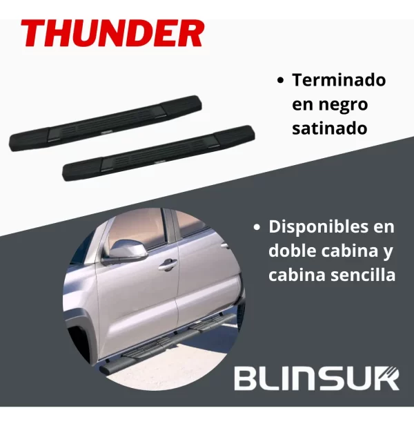 Estribos Mg Para Chevrolet S10 Max 2022 -2024 Doble Cabina