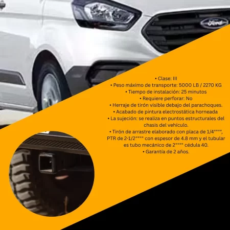 Tiron Jalon De Arrastre Ford Transit Custom 2015 - 2018 - Image 3