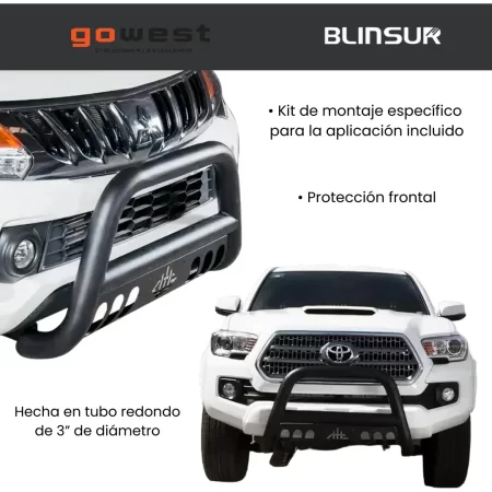 Burrera Protector Bar Negra Mitsubishi L200 2020 - 2022 + - Image 3