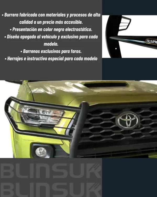 Burrera Defensa Cubrefaros Para Toyota Tacoma 2016 - 2023
