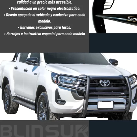 Burrera Cubrefaros Delantera Para Toyota Hilux 2016 - 2024 - Image 3