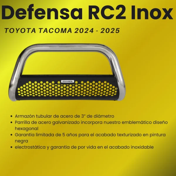 Burrera Defensa Rc2 Inox Para Tacoma 2024 Al 2025 Realtruck